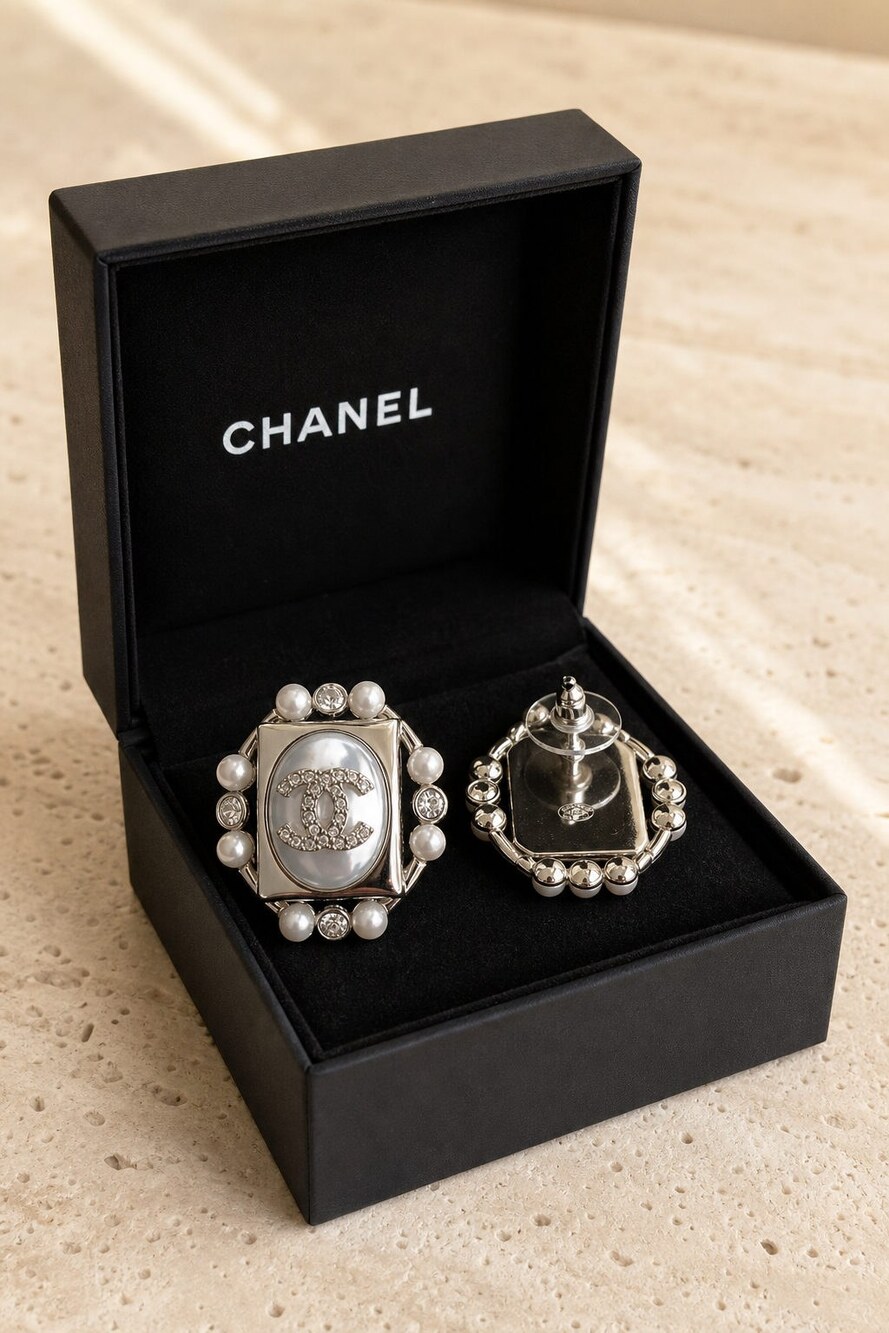 CHANEL Classic Parisian Earrings Style 28 | New with Box - Picture 5 of 9